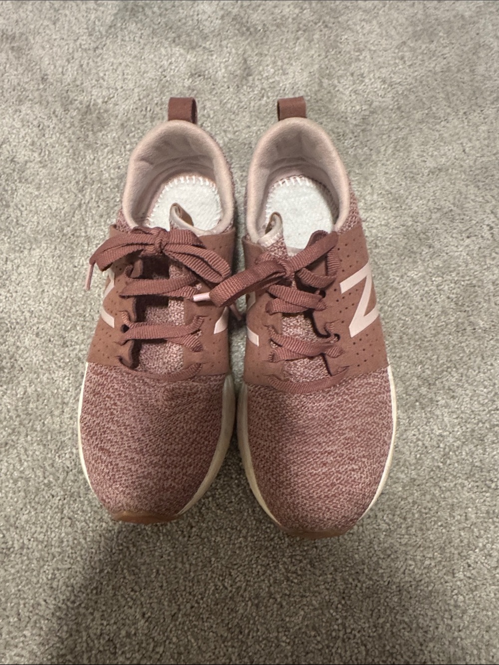 New Balance Mauve Lace-Up Sneakers